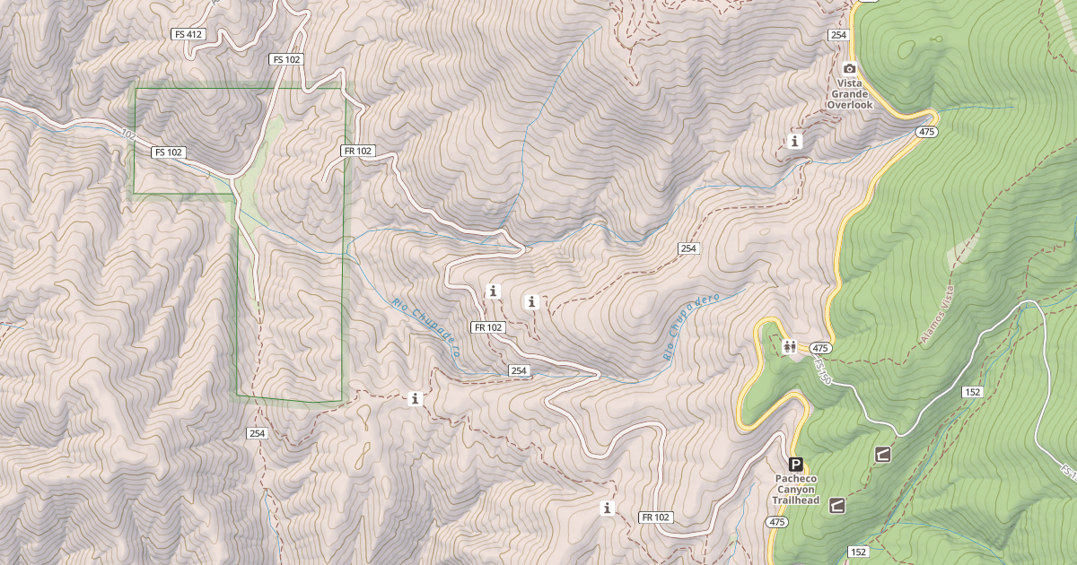 Map preview of PACHECO CANYON
