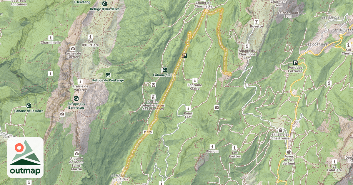 Map of Canaple — Pomarey
