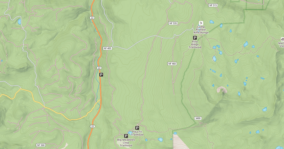 Map preview of HORN CREEK ROAD