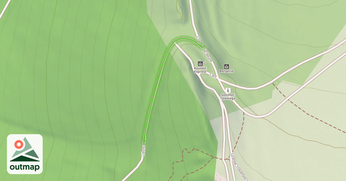 Map of Lièvre Blanc