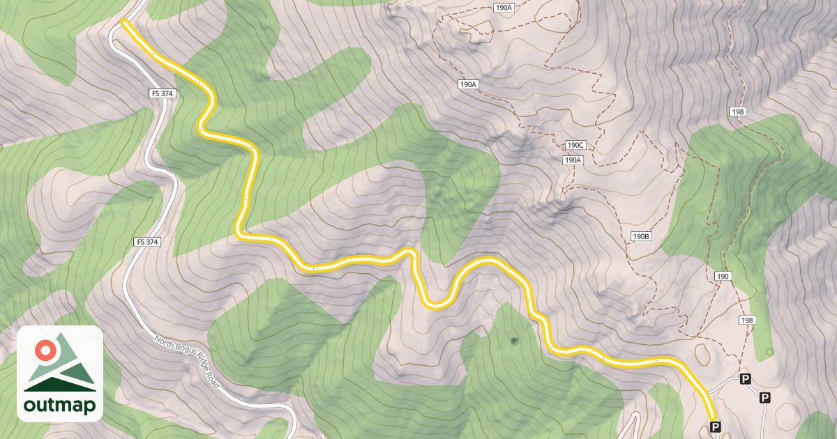 Map of Shafer Butte Extension