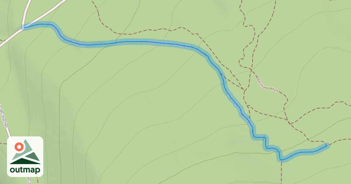 Map of Le Goulet du Temple