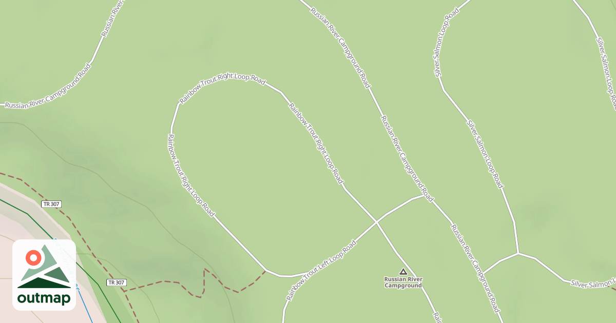 Map of RAINBOW TROUT RIGHT LOOP RD
