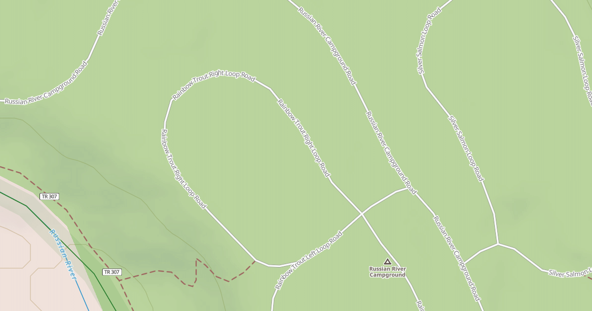 Map preview of RAINBOW TROUT RIGHT LOOP RD