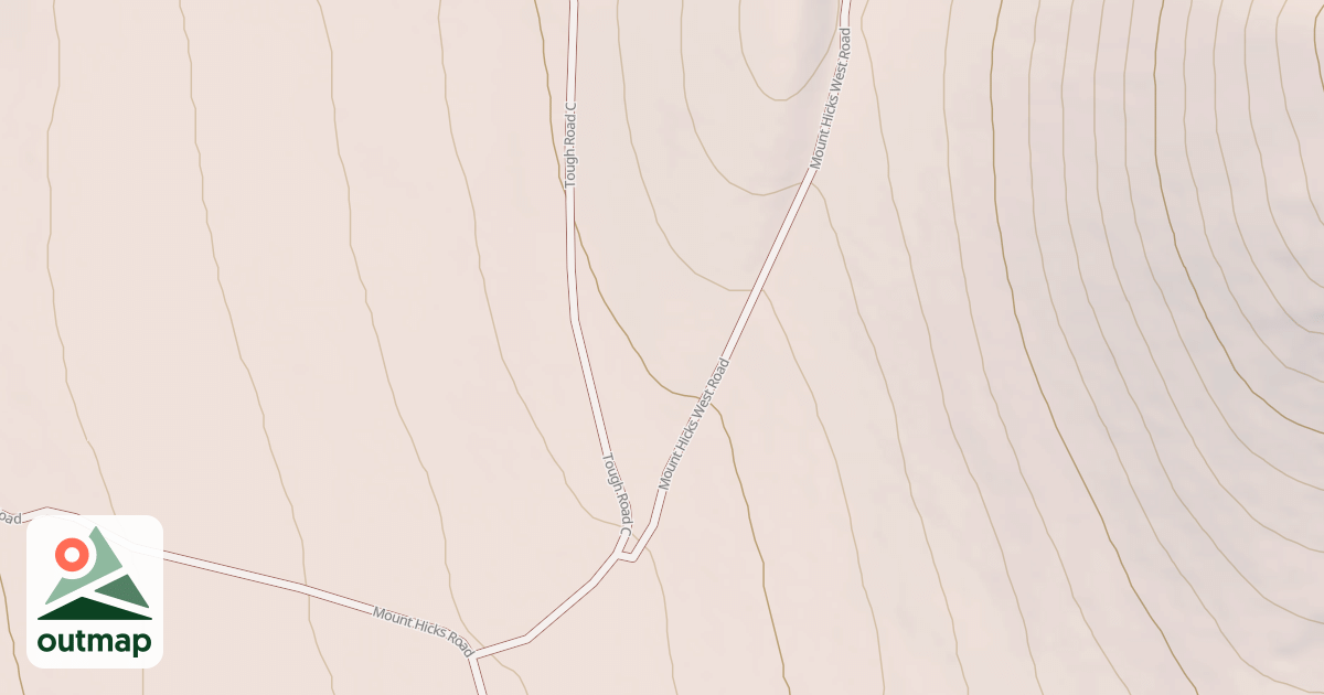 Map of MT. HICKS WEST ROAD