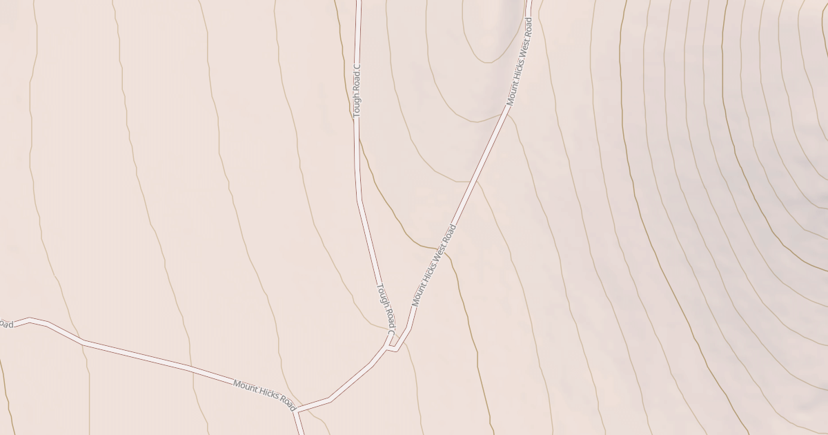 Map preview of MT. HICKS WEST ROAD