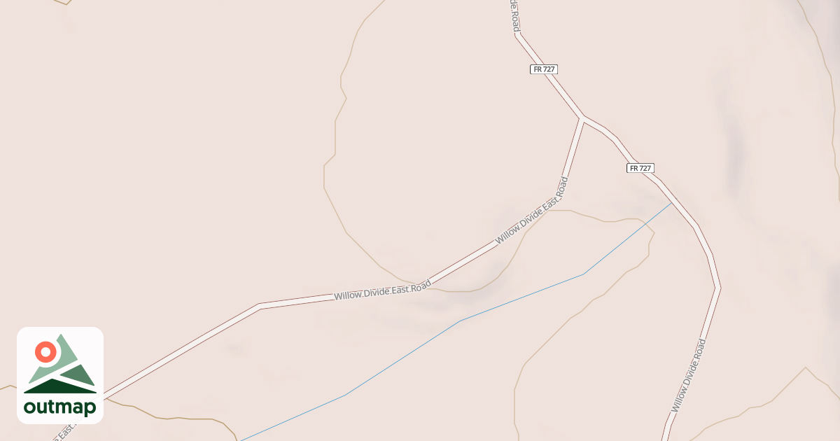 Map of WILLOW DIVIDE E