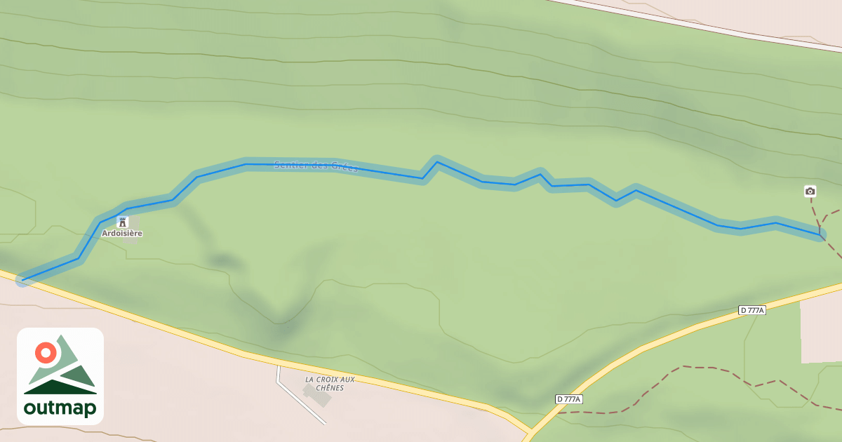 Map of Sentier des Grées