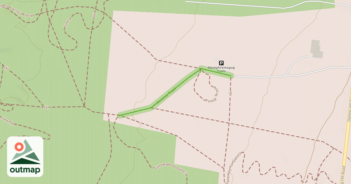 Map of Access Trail