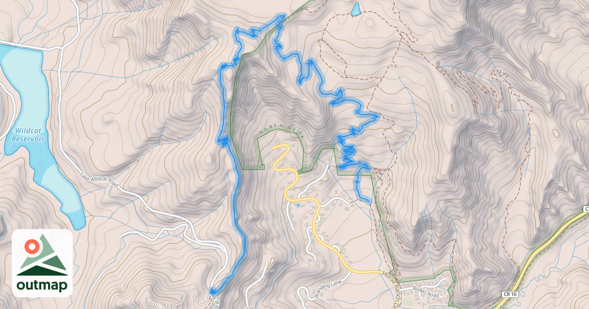 Map of Rim Trail North