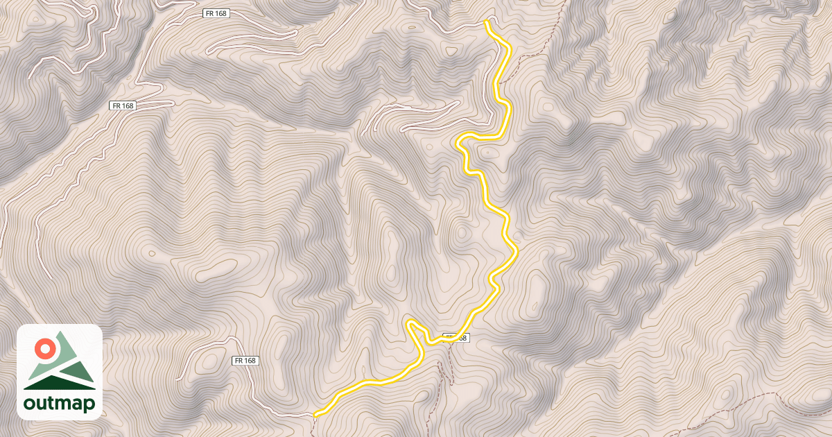 Map of East Fork Baker Creek