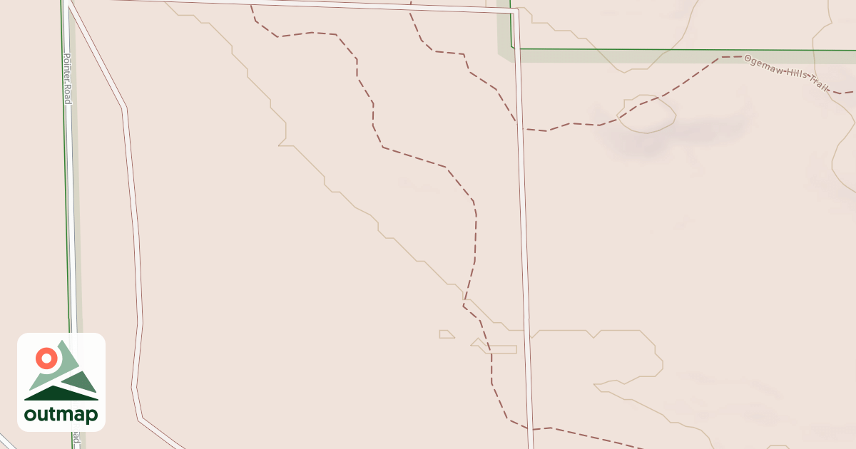 Map of Ogemaw Hills Trail