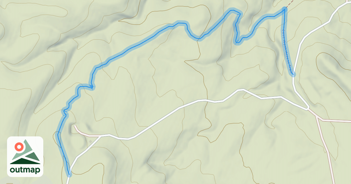 Map of Cove Wash Access Trail