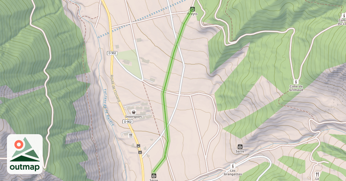 Map of La Goudine