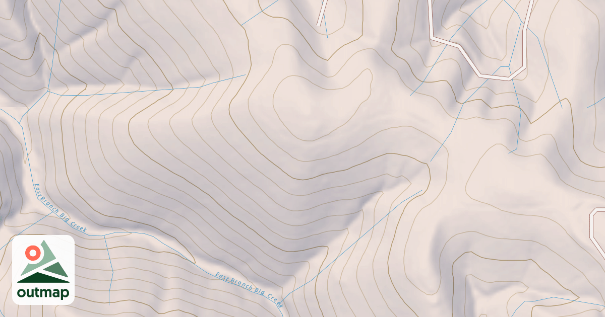 Map of BIG CR. TIE SPUR