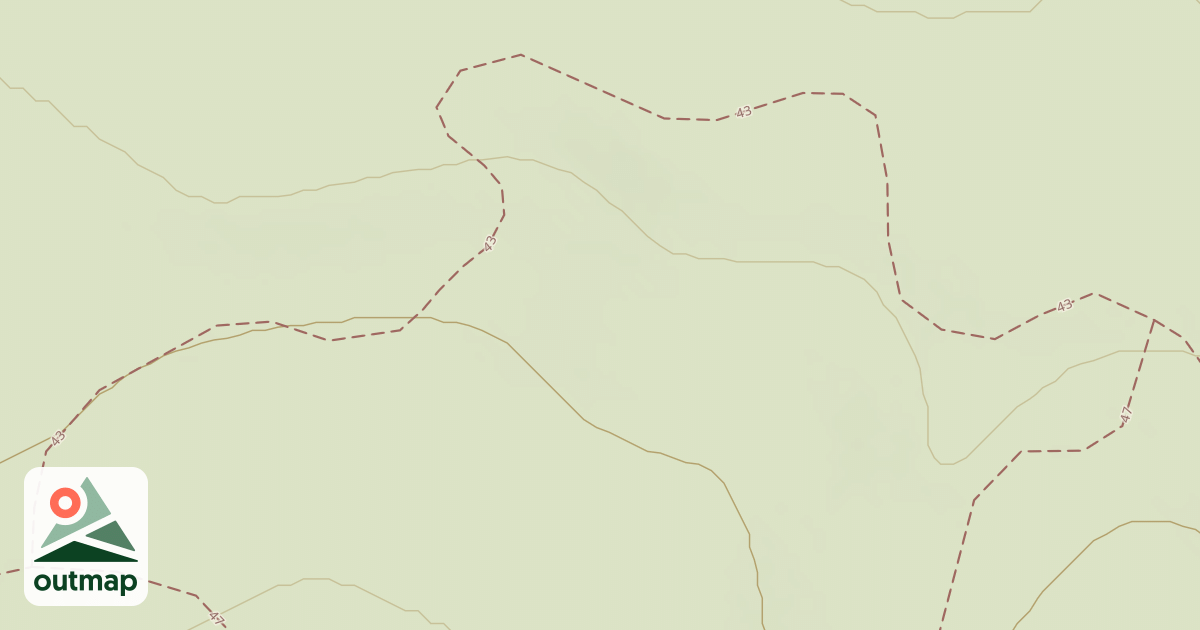Map of Cline Buttes Tr 43
