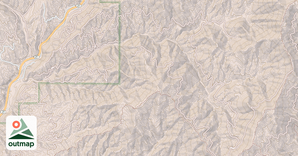 Map of BOULDER CREEK