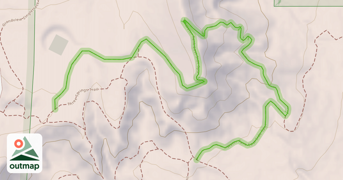 Map of Water Tank East Side Spur