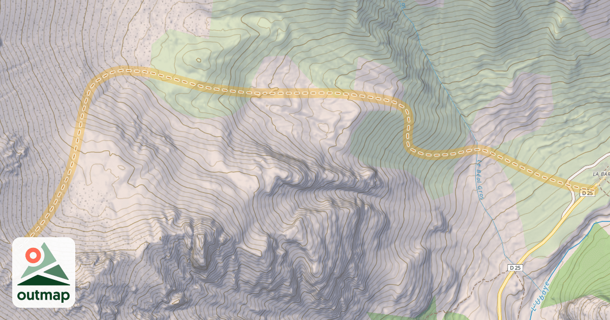 Map of Col du Sanglier — les Barges