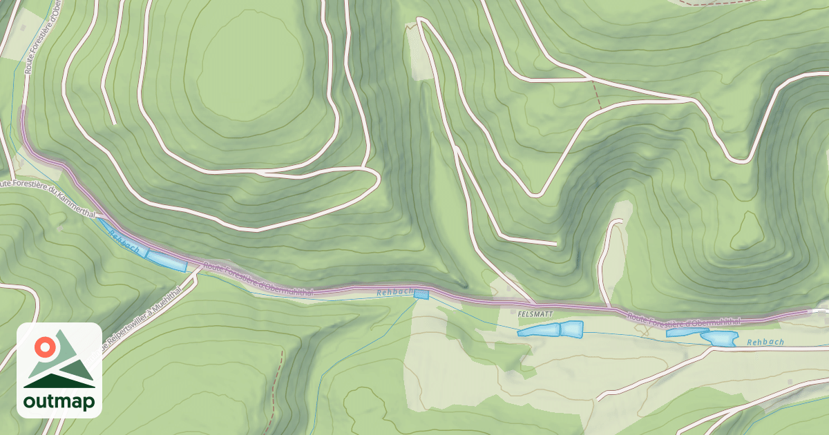Map of Route Forestière d'Obermuhlthal