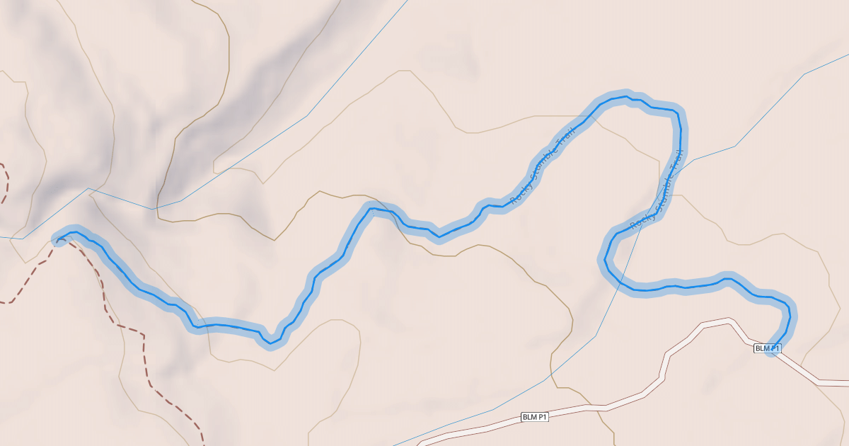 Map preview of Rocky Stumble Trail