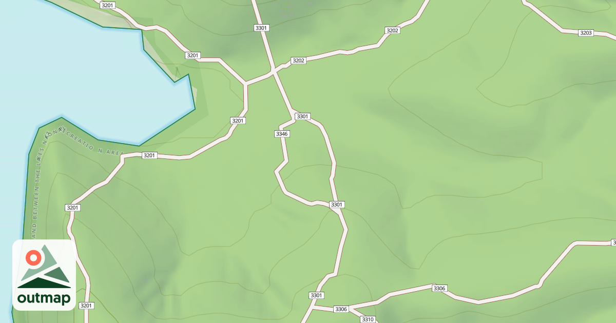 Map of USFS Motor Vehicle Use Map Trails 19255