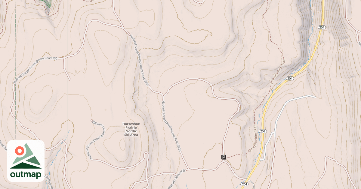 Map of HORSESHOE PRAIRIE