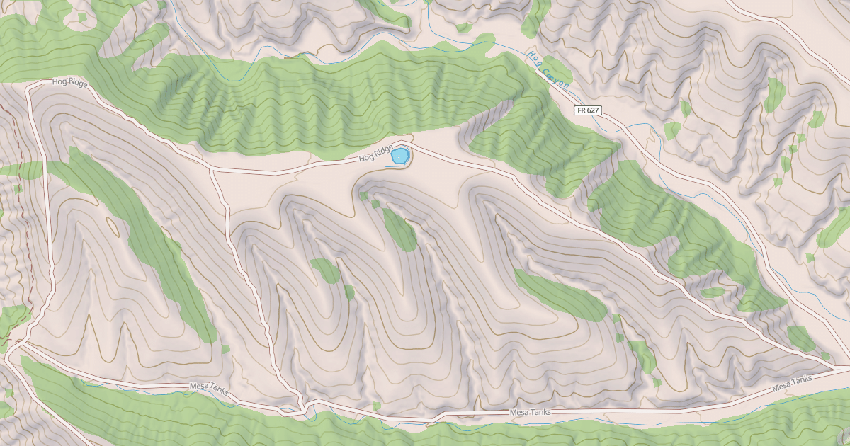 Map preview of HOG RIDGE