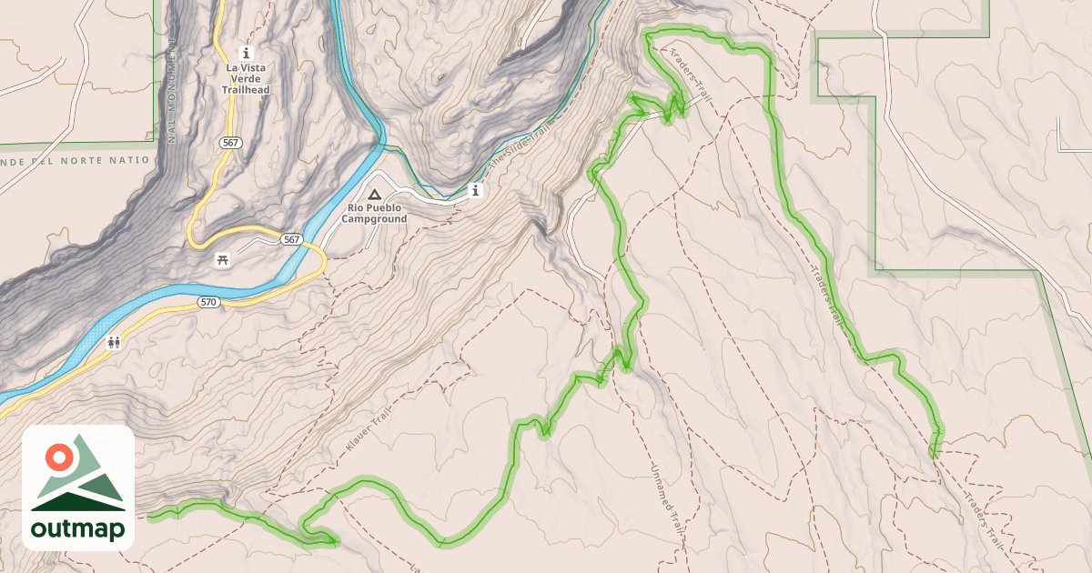 Map of Rift Valley Trail