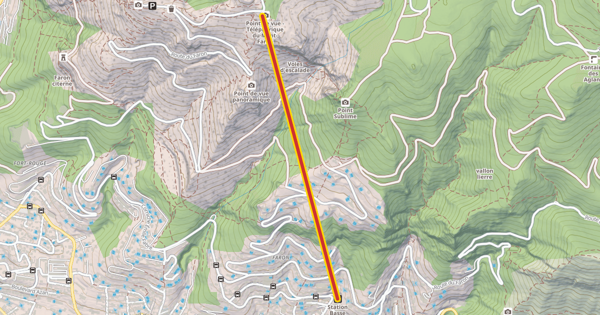 Map preview of Mont Faron