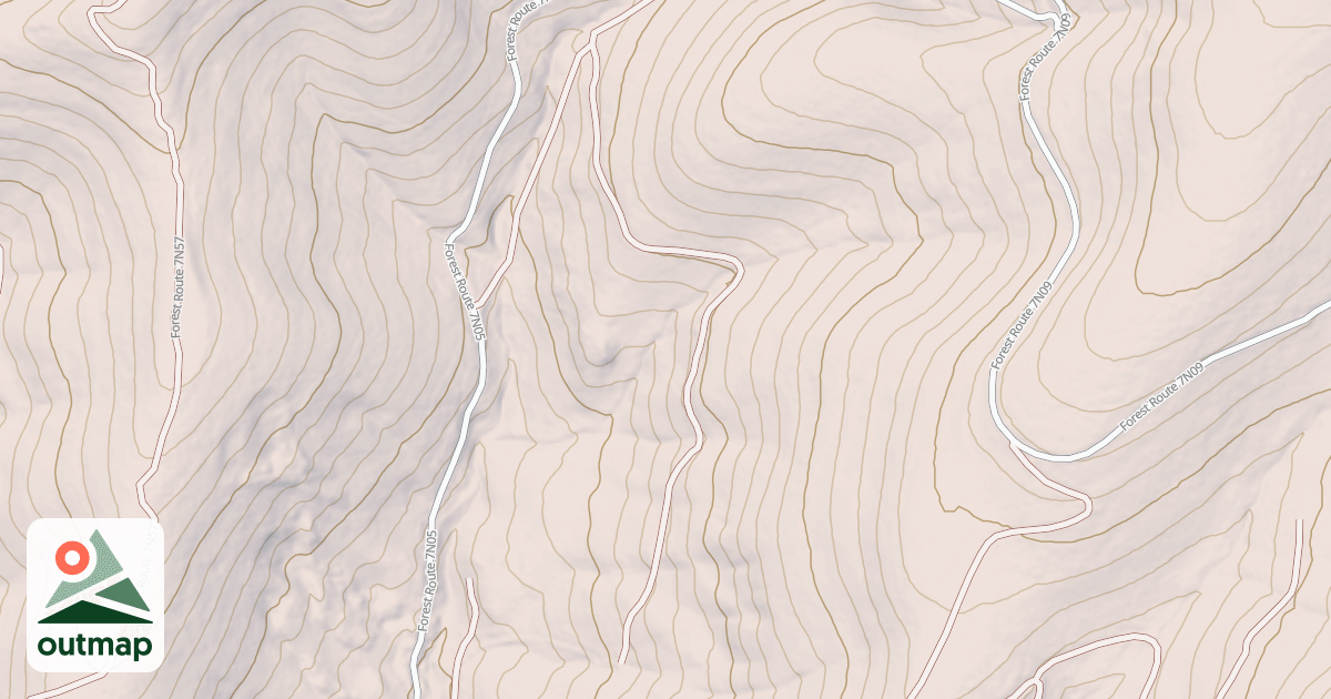 Map of USFS Motor Vehicle Use Map Roads {184037CA-8C80-43C8-BFC4-F460873268B6}