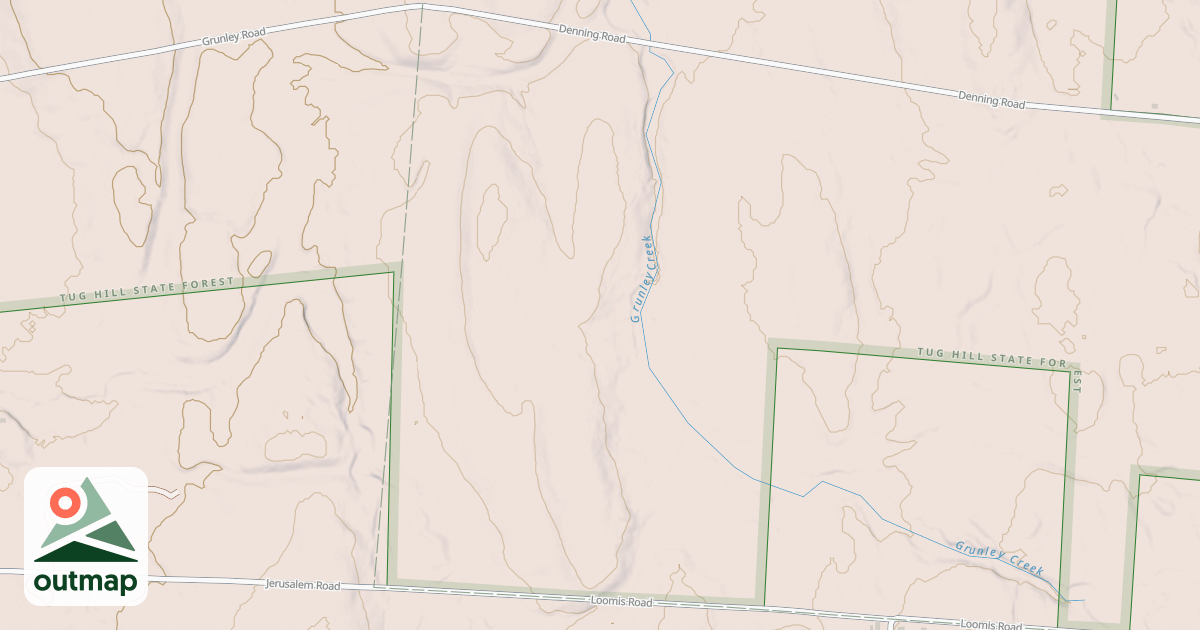 Map of Grunley Creek Trail