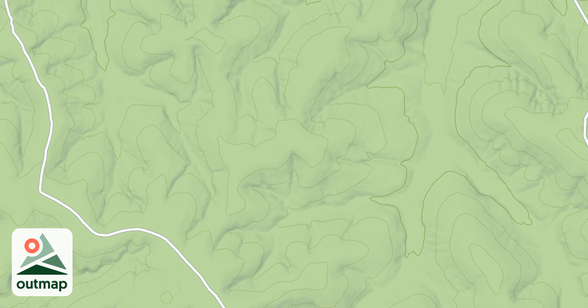 Map of PITTS HOLLOW SPUR AA