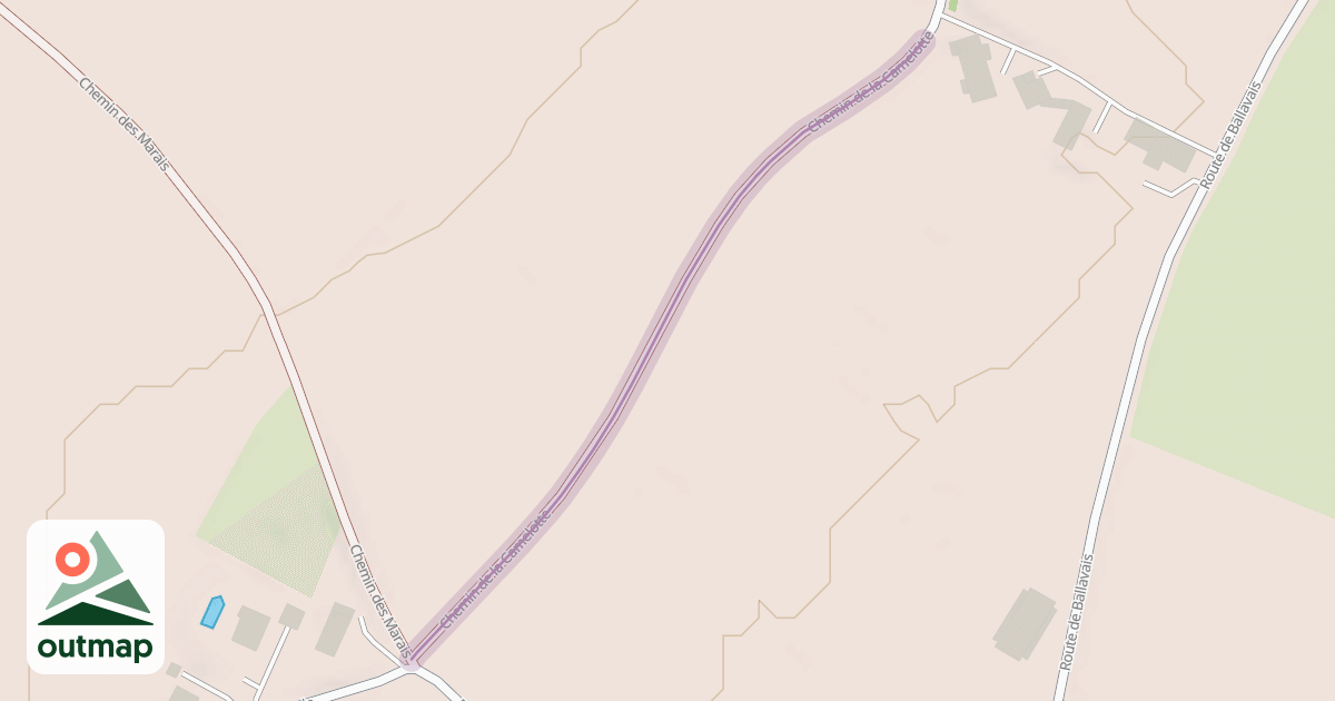 Map of Chemin de la Camelotte
