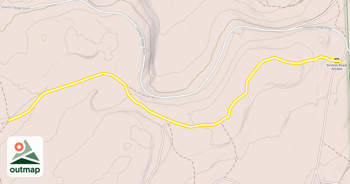 Map of Cherry Ridge Trail