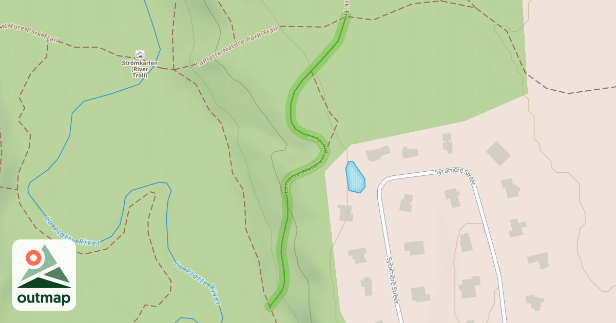 Map of LaPlatte Nature Park Trail