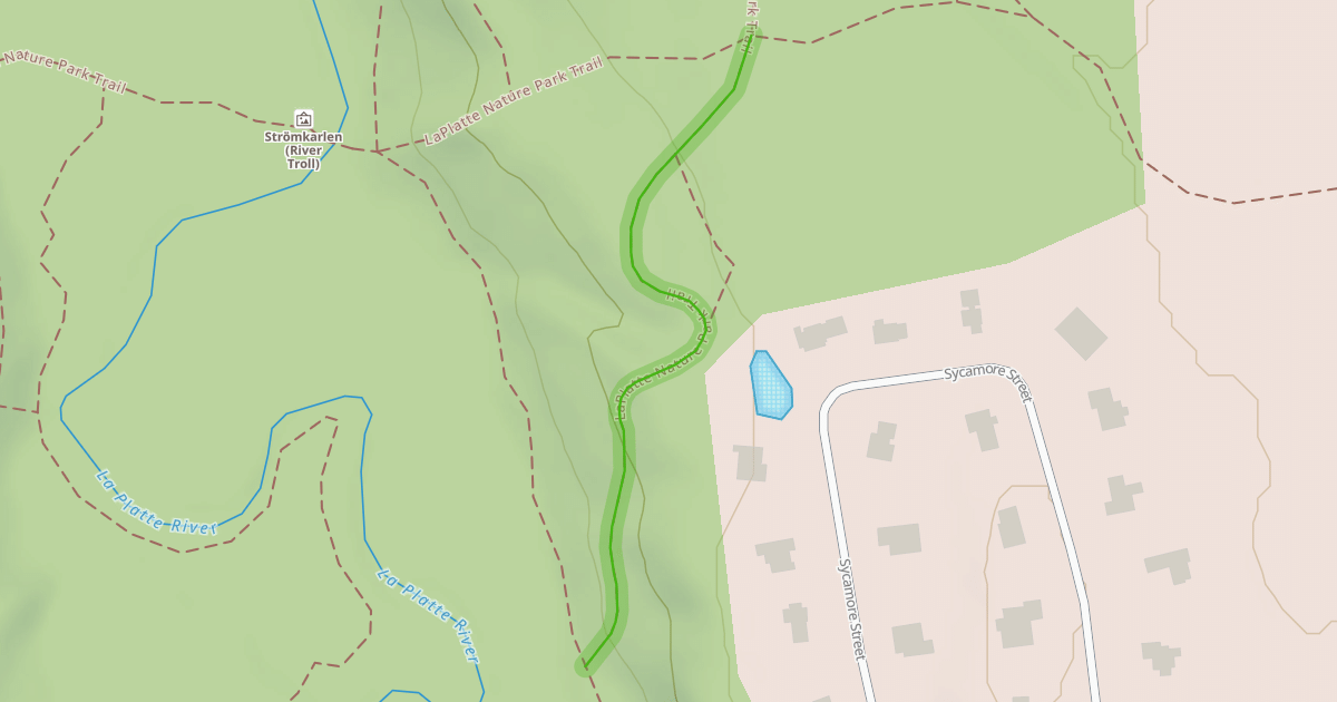 Map preview of LaPlatte Nature Park Trail
