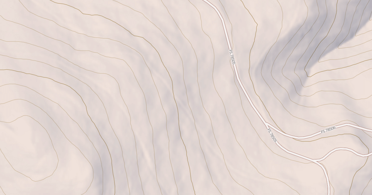 Map preview of USFS National Forest System Roads {4F0B7C7C-9342-4AE2-9ABA-6946DC42FD55}