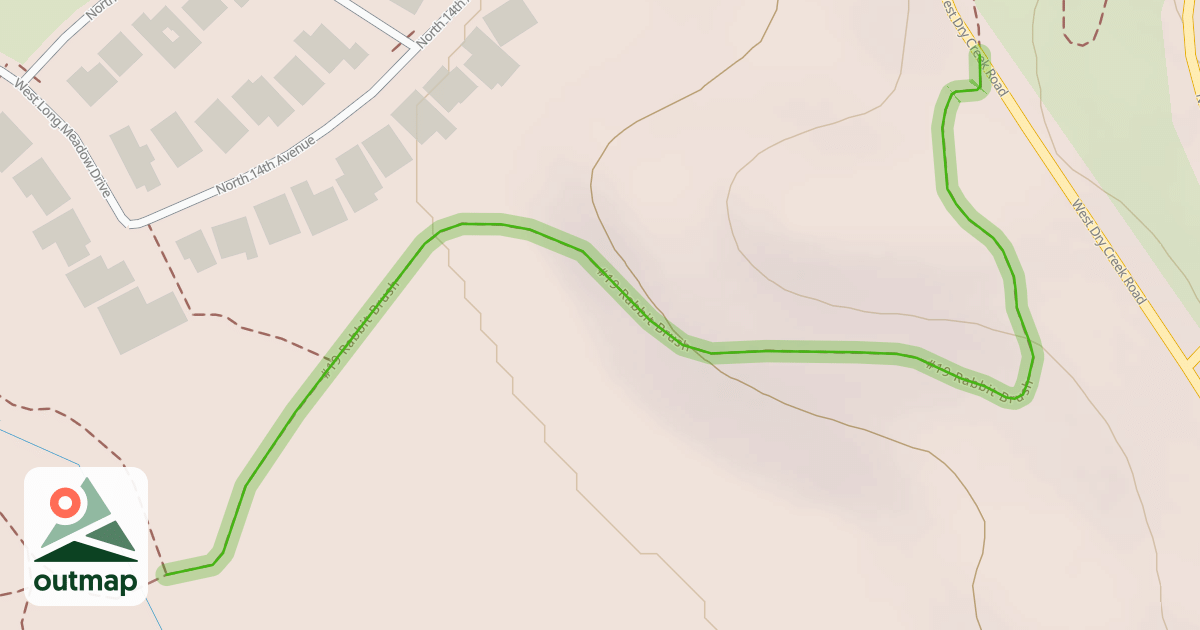 Map of Landslide Meadow Trail
