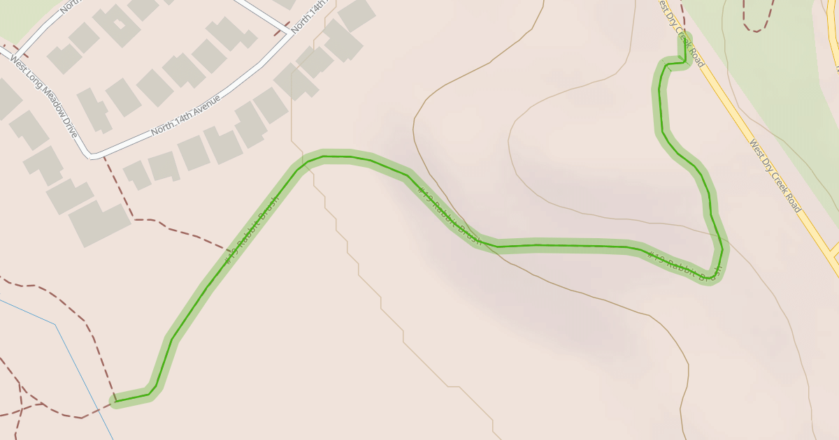 Map preview of Landslide Meadow Trail