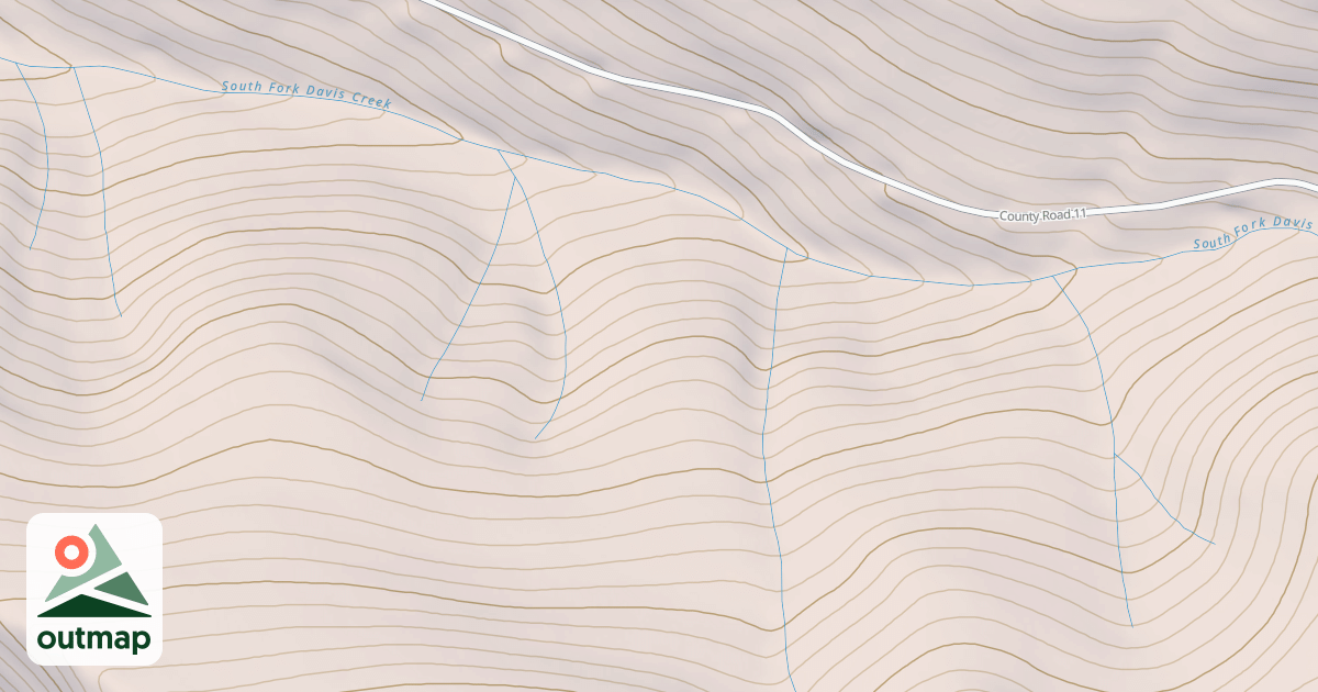 Map of BENTON MEADOW SPUR