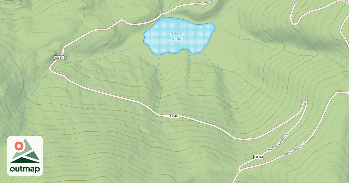 Map of DIEMER LAKE