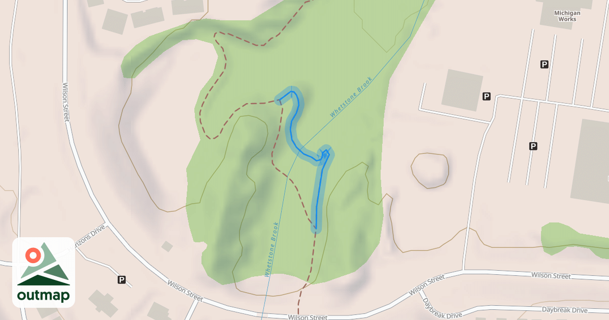 Map of Harlow Farms Connector Trail
