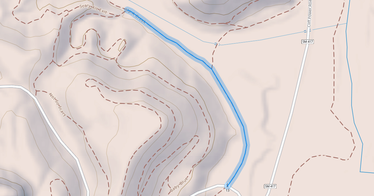 Map preview of Up A Creek