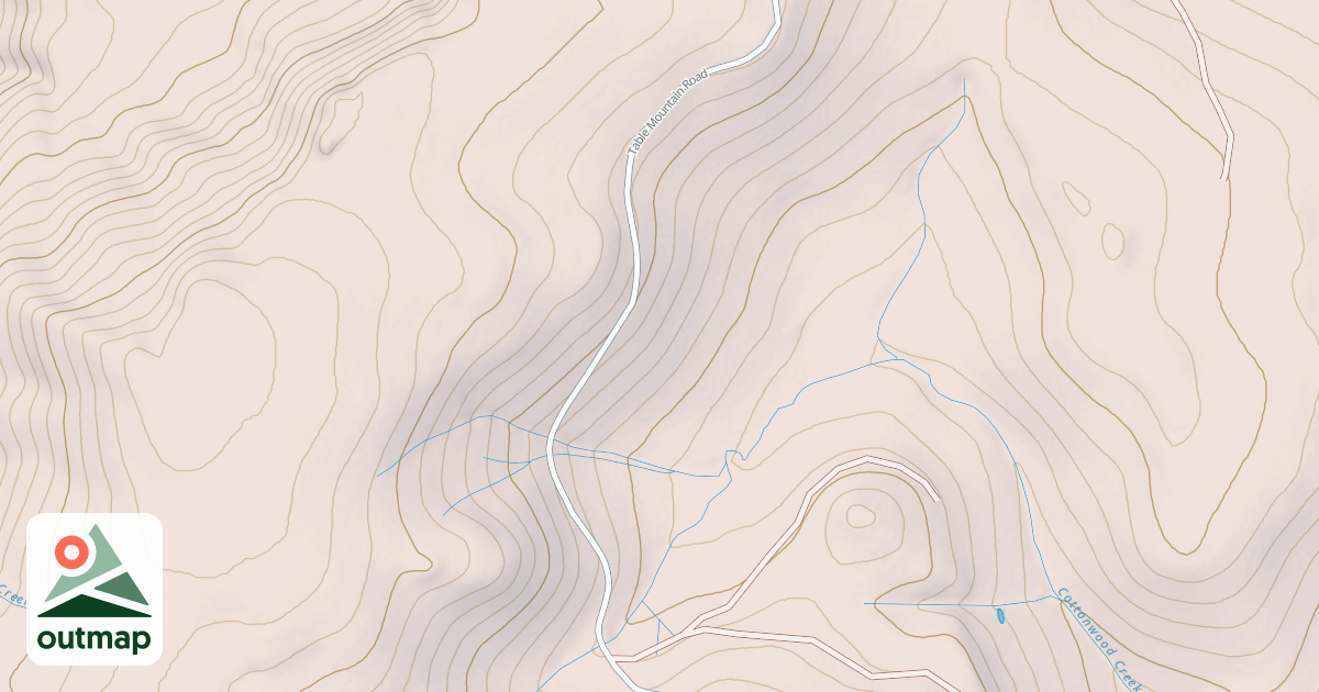 Map of Table Mountain Sled Trail