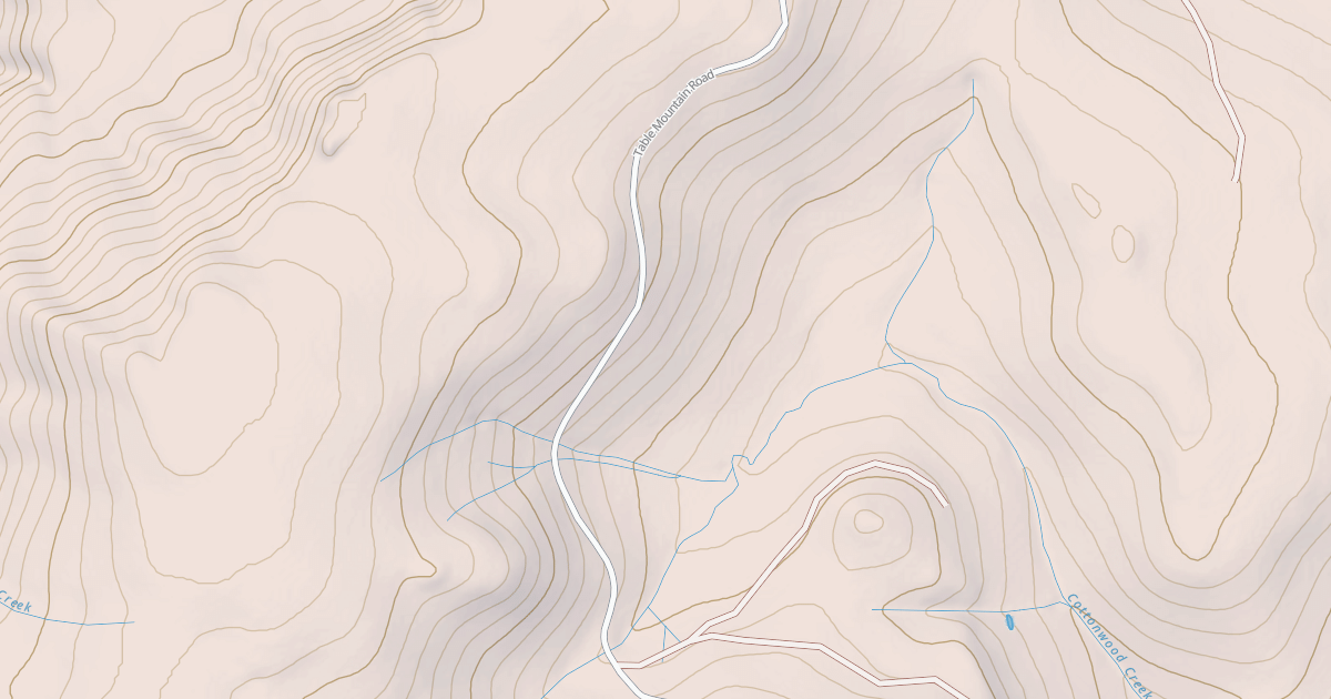 Map preview of Table Mountain Sled Trail