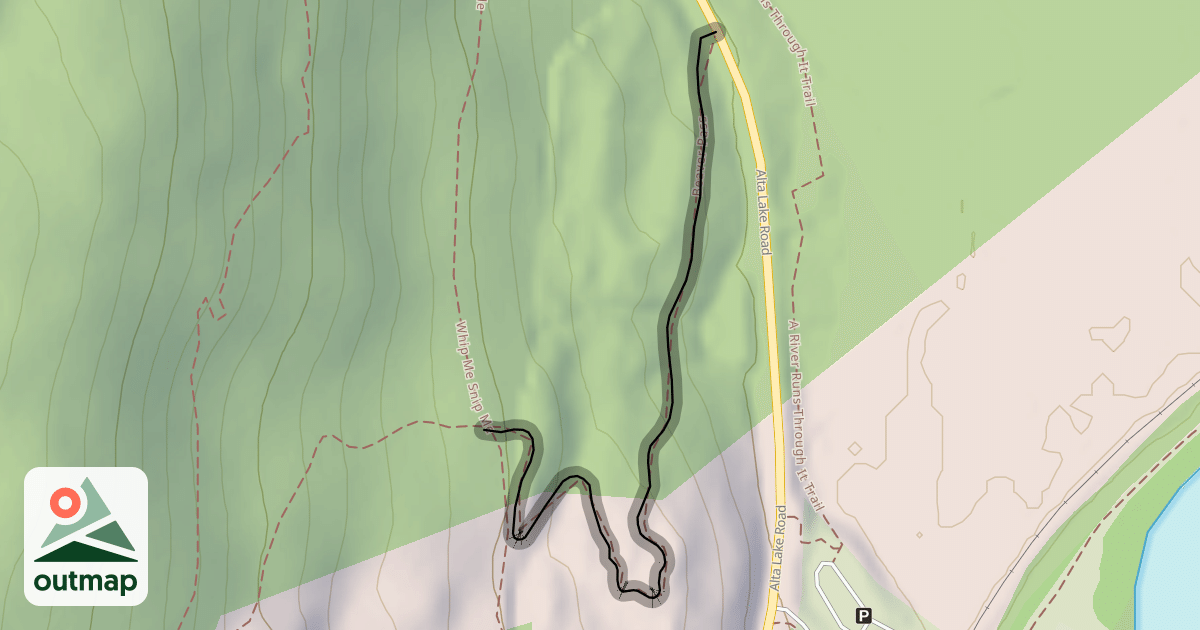 Map of Lower Beaver Pass