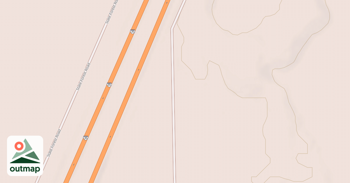 Map of General C.C. Andrews State Forest Trails