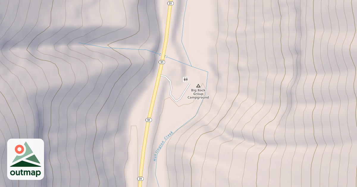 Map of BIG ROCK CAMPGROUND