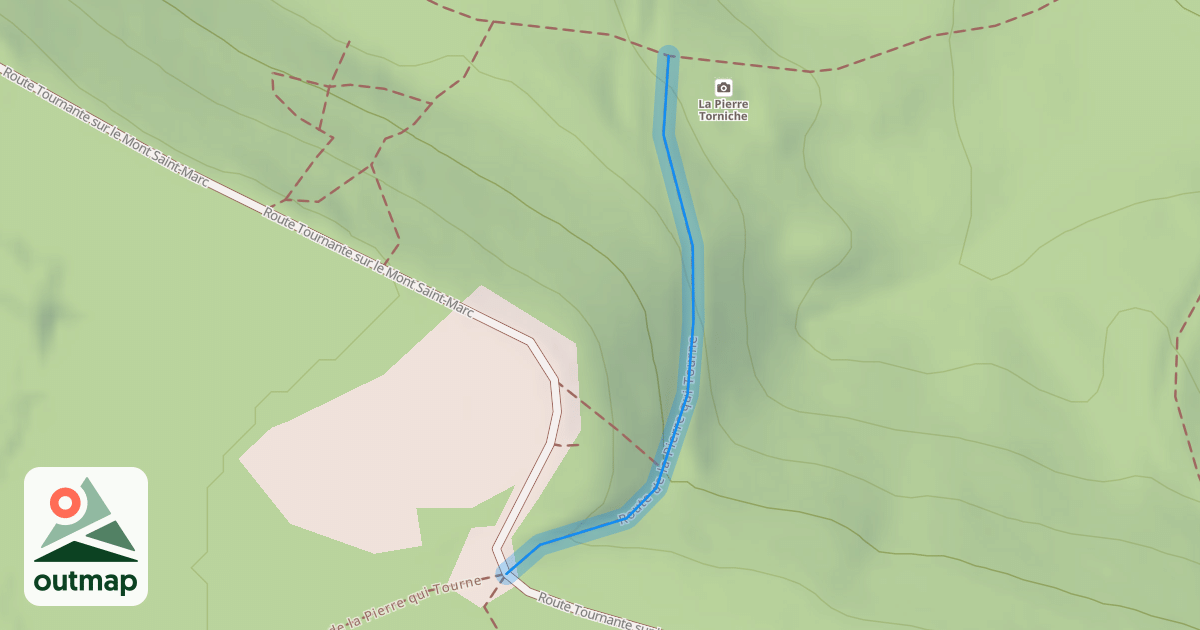Map of Route de la Pierre qui Tourne